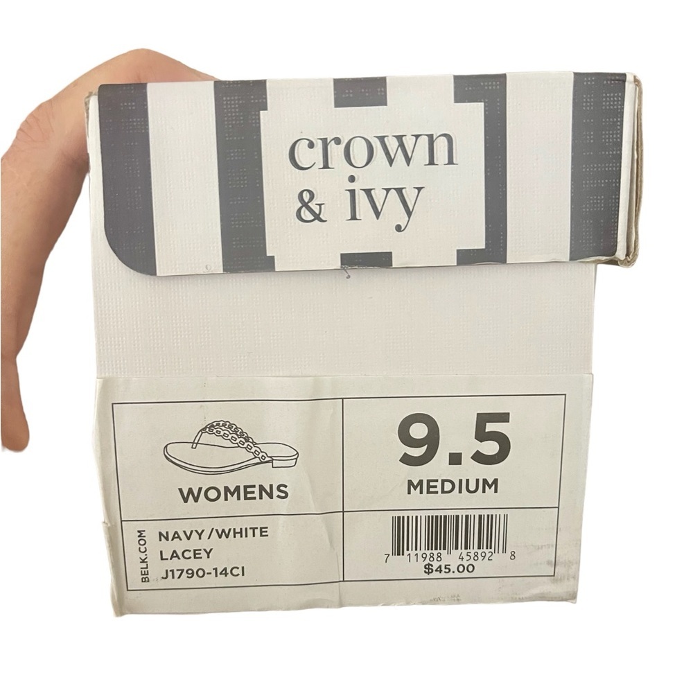 Crown & Ivy Sandals Cork & Leather Sandals, NWT, size 9.5 - Picture 6 of 6